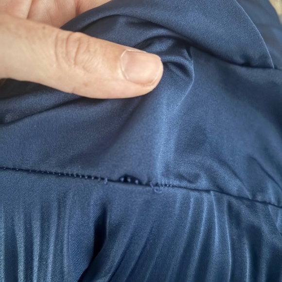 Soprano Deep Blue Pleated Midi Dress - Picture 7 of 7